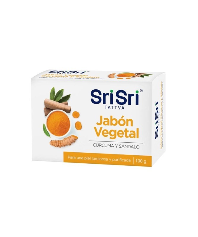 JABON AYURVEDA SANDALO PASTILLA 125GR – foto del producto jabon ayurveda sandalo