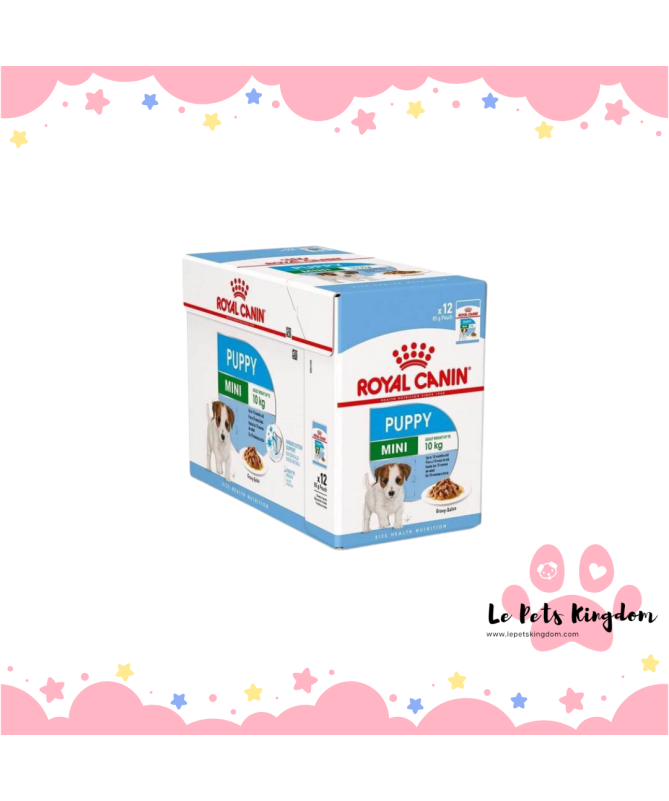 ROYAL CANINE PUPPY MINI POUCH CAJA 12X85GR – foto del producto derivados grasas minerales