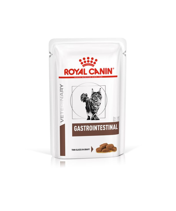 ROYAL VET FELINE GASTRO INTESTINAL POUCH CAJA 12X85GR – foto del producto tienes contacta nuestro