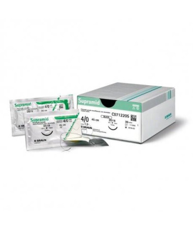 SUPRAMID BLACK 3/0 HS26 75CM 12UD
