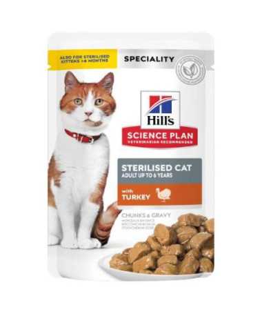 SP FELINE STERILISED PAVO 12 BOLSITAS X 85G