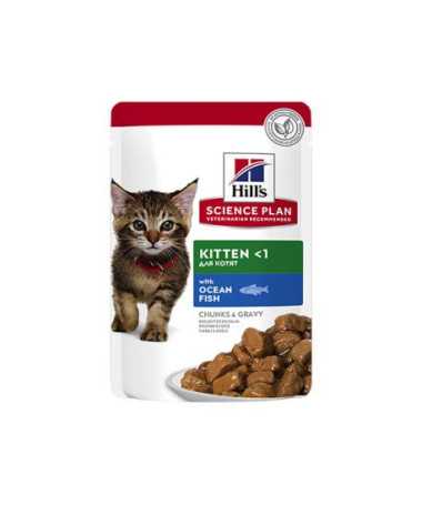 SP FELINE KITTEN PESCADO AZUL 12 BOLSITAS X 85G