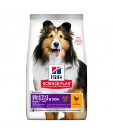 SP CANINE SENSITIVE STOMACH&SKIN MEDIUM 14KG