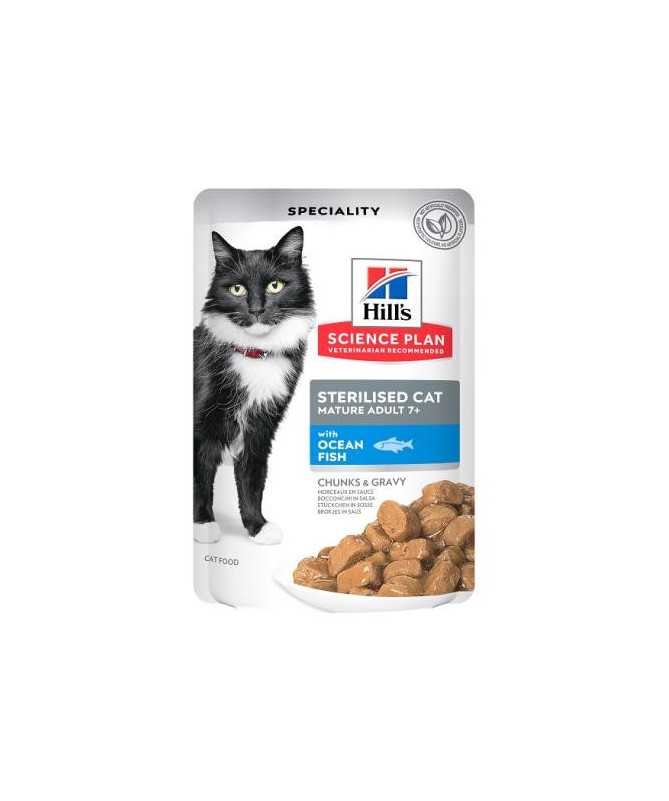 SP FELINE STERILISED MATURE PESCADO AZUL 12X85G