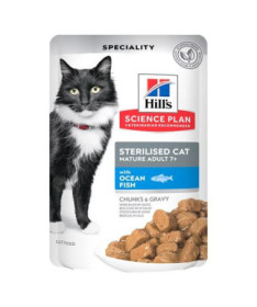 SP FELINE STERILISED MATURE PESCADO AZUL 12X85G