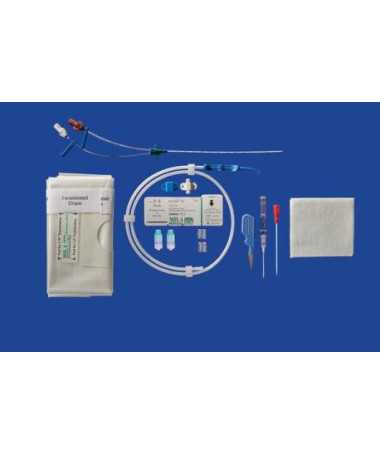 KIT CATETER 2 VIAS C/FIADOR 4FR X 8CM 1UD MILA