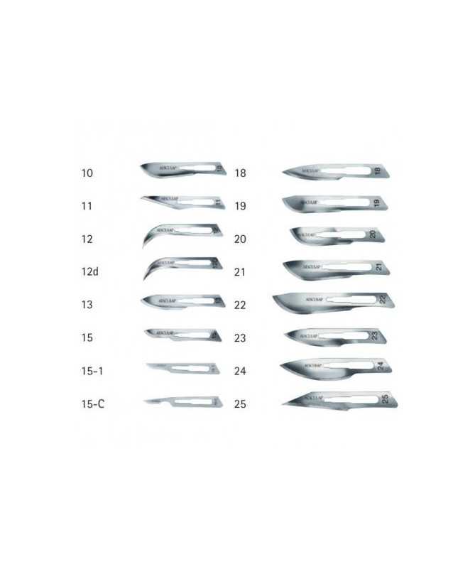 HOJA DE BISTURI ESTERIL N? 10 100UD