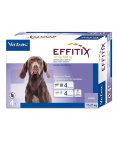 EFFITIX PERRO M 10-20KG 4 PIPETAS