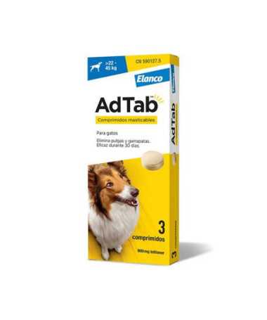 ADTAB 900 MG 3 COMP MASTICABLE 22-45 KG PERRO