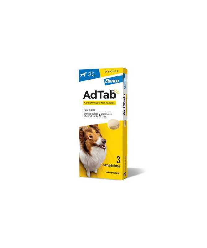 ADTAB 900 MG 3 COMP MASTICABLE 22-45 KG PERRO