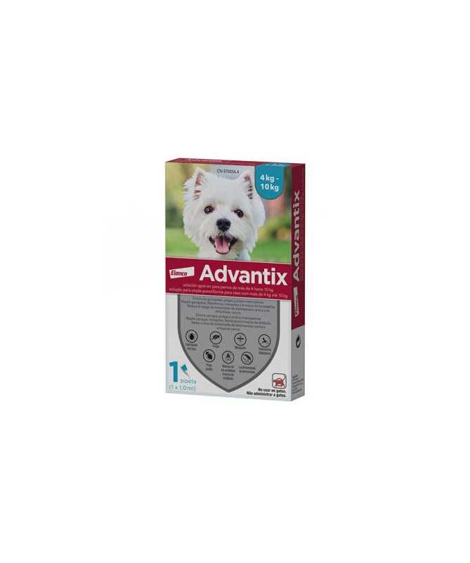 ADVANTIX SPOT ON PERRO 4KG-10KG PIP 1X1ML