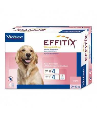 EFFITIX PERRO L 20-40KG 4 PIPETAS