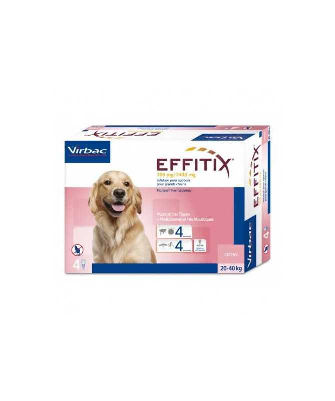 EFFITIX PERRO L 20-40KG 4 PIPETAS