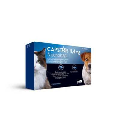 CAPSTAR 11- 6 TAB. GATOS Y PERROS PEQ.