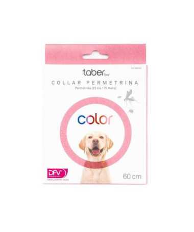 TABERDOG COLLAR PERMETRINA 60CM ROSA DFV