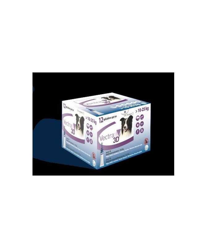 VECTRA 3D SPOT-ON PERROS 10-25KG 12 PIPETAS
