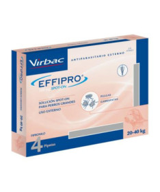 EFFIPRO SPOT ON PERRO 20-40 KG 4 PIPETAS