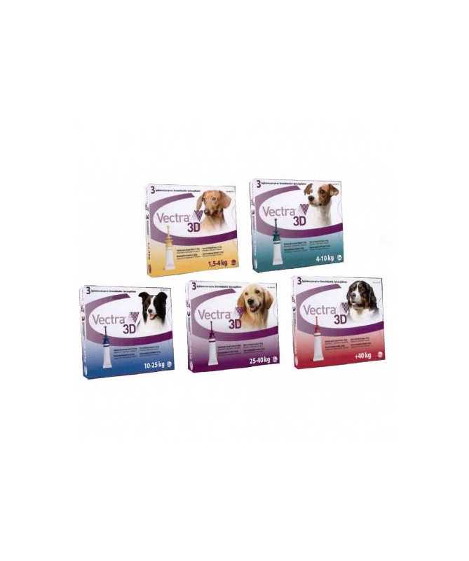 VECTRA 3D SPOT-ON PERROS 10-25KG 3 PIPETAS