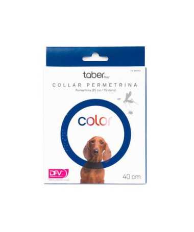 TABERDOG COLLAR PERMETRINA 40CM AZUL DFV