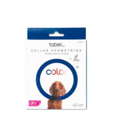 TABERDOG COLLAR PERMETRINA 40CM AZUL DFV