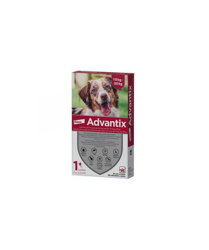 ADVANTIX SPOT ON PERRO 10KG-25KG PIP 1X2