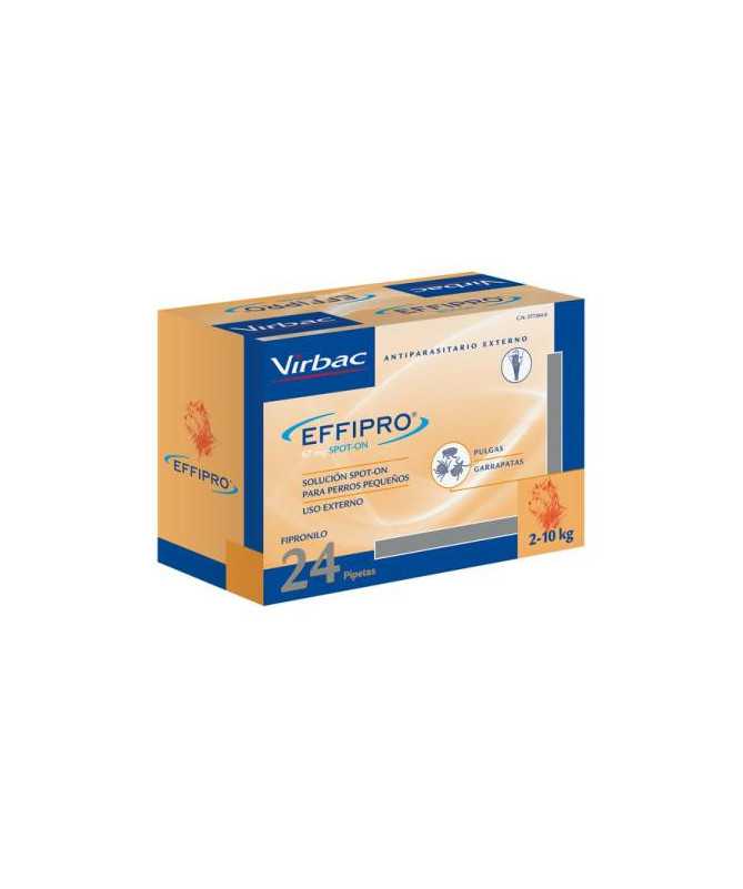 EFFIPRO SPOT ON PERRO 2-10 KG 24 PIPETAS