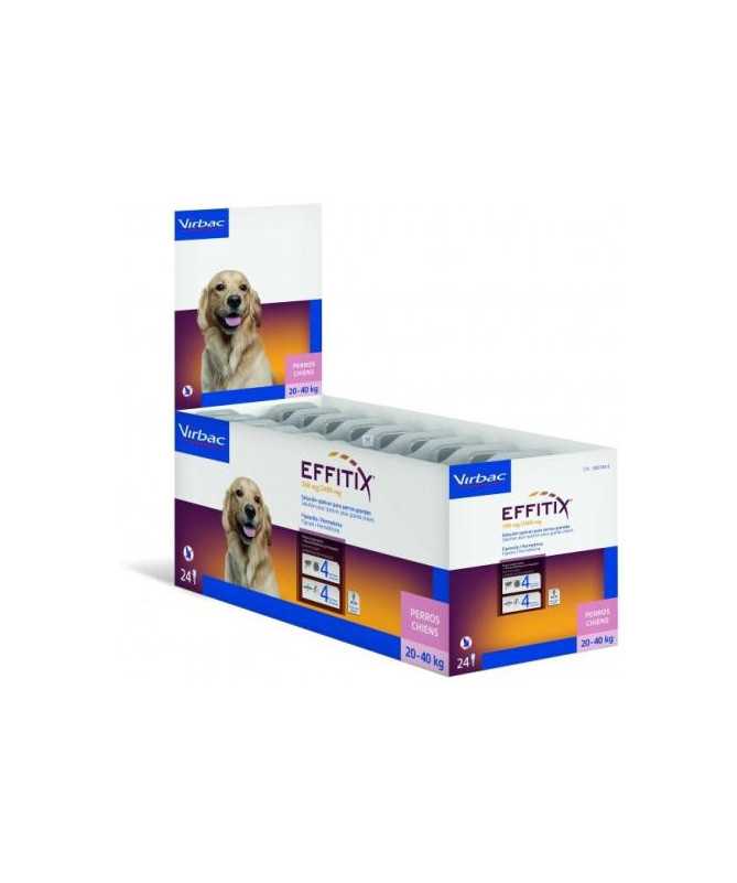 EFFITIX PERRO L 20-40KG 24 PIPETAS
