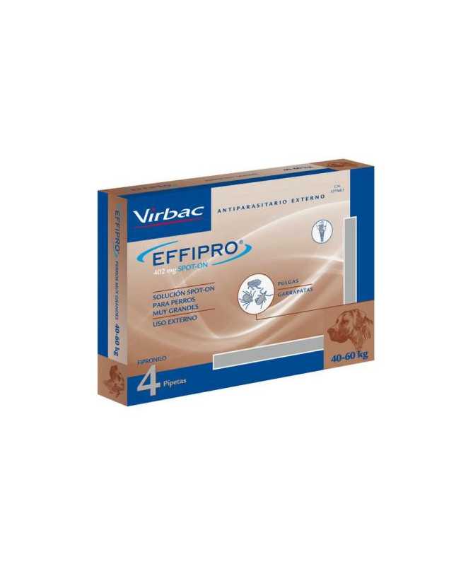 EFFIPRO SPOT ON PERRO 40-60 KG 4 PIPETAS