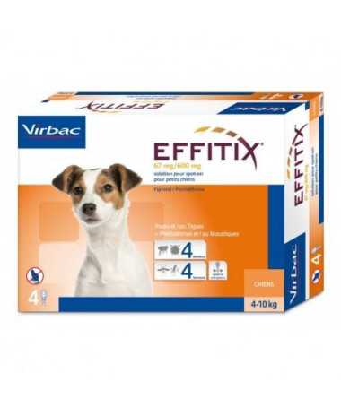 EFFITIX PERRO S 4-10KG 4 PIPETAS