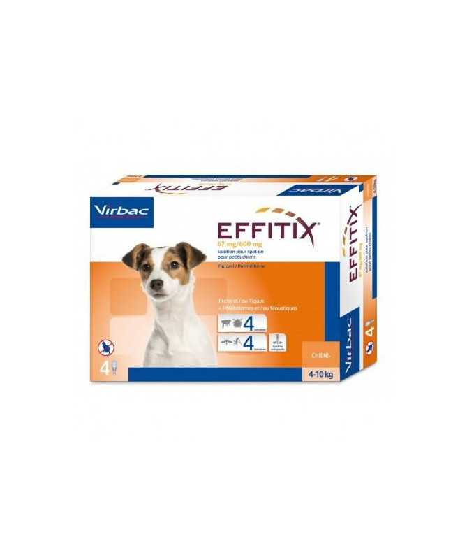 EFFITIX PERRO S 4-10KG 4 PIPETAS