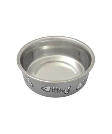 COMEDERO BALTIC GATO 12CM-300ML GRIS 1UD