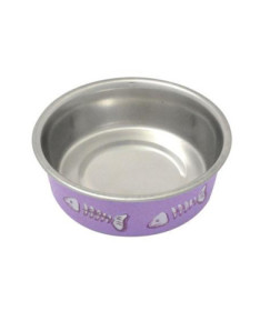 COMEDERO BALTIC GATO 12CM-300ML LILA 1UD