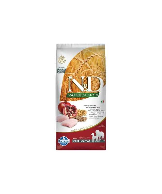 N&D ANCESTRAL DOG MED/MAX POLLO 12KG