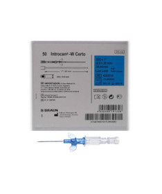 CATETER INTROCAN W CERTO C/ALAS NARANJA 14G 50UD