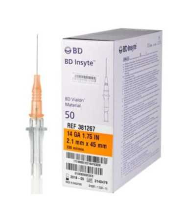 INSYTE CATETER S/ALAS 14G/2