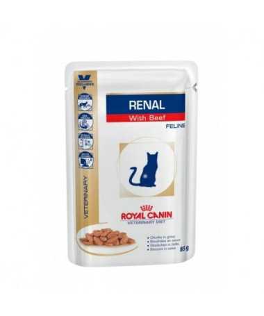 FELINE RENAL BEEF 12X85G SOBRES