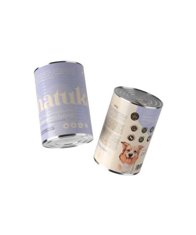 NATUKA LATA MENU PERRO TERNERA CON BROCOLI 12X400G