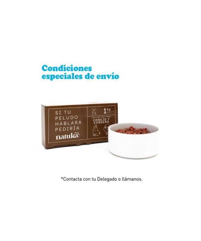 NATUKA MENU BARF PERRO CONEJO Y CORDERO 1KG