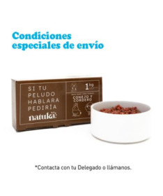 NATUKA MENU BARF PERRO CONEJO Y CORDERO 1KG
