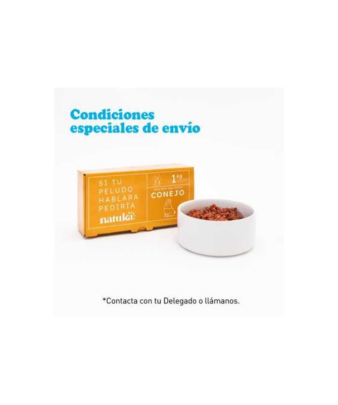 NATUKA MENU BARF PERRO CONEJO 1KG