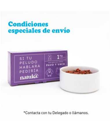 NATUKA MENU BARF PERRO PAVO Y VACA 1KG