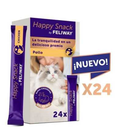 FELIWAY HAPPY SNACK SOBRES 15G POLLO 24 UD