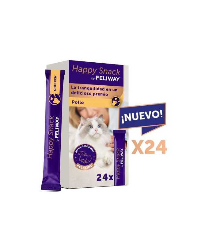 FELIWAY HAPPY SNACK SOBRES 15G POLLO 24 UD