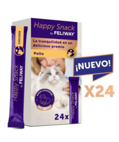 FELIWAY HAPPY SNACK SOBRES 15G POLLO 24 UD