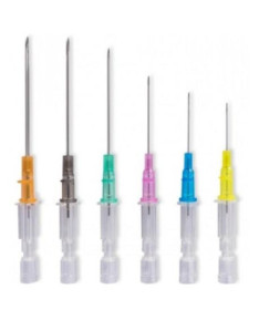 CHIRAFLEX CATETER S/ALAS AMARILL 24G/0