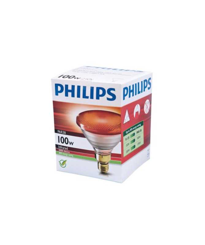 BOMBILLA INFRARROJOS ROJA PHILIPS 100W 1UD