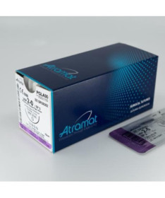 PGLA90 0 AG.TRIANGULAR 1/2 26MM H75CM VIOLETA 12UD