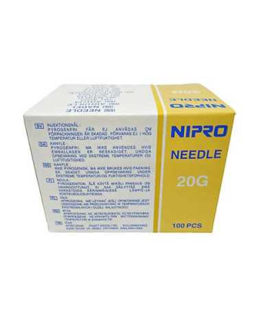 AGUJAS NIPRO 20G / 0