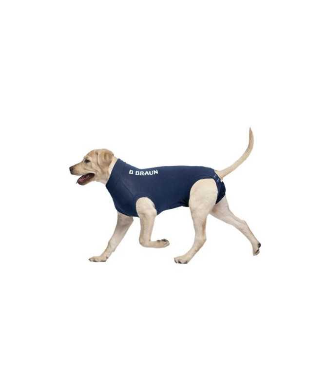 CAMISETA PROTECTORA PARA PERRO - 4XS 19CM AZUL 1UD