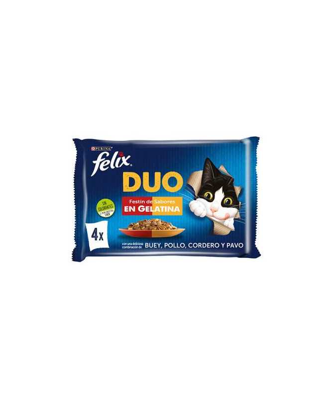 FELIX FANTASTIC DUO FESTIN SABORES 12 PACKS(4X85G)